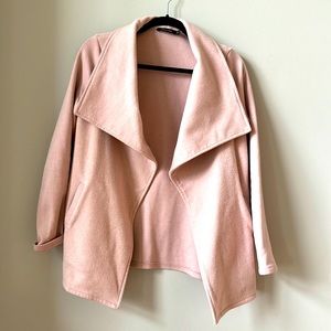 Pink sweater jacket. Size medium.